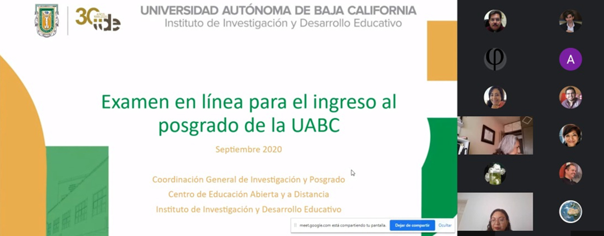 Comienza diseño de examen en línea para el ingreso a posgrados de la UABC