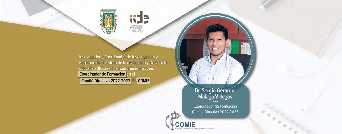 Nombran integrante en el Comité Directivo 2022-2023 del COMIE a investigador del IIDE