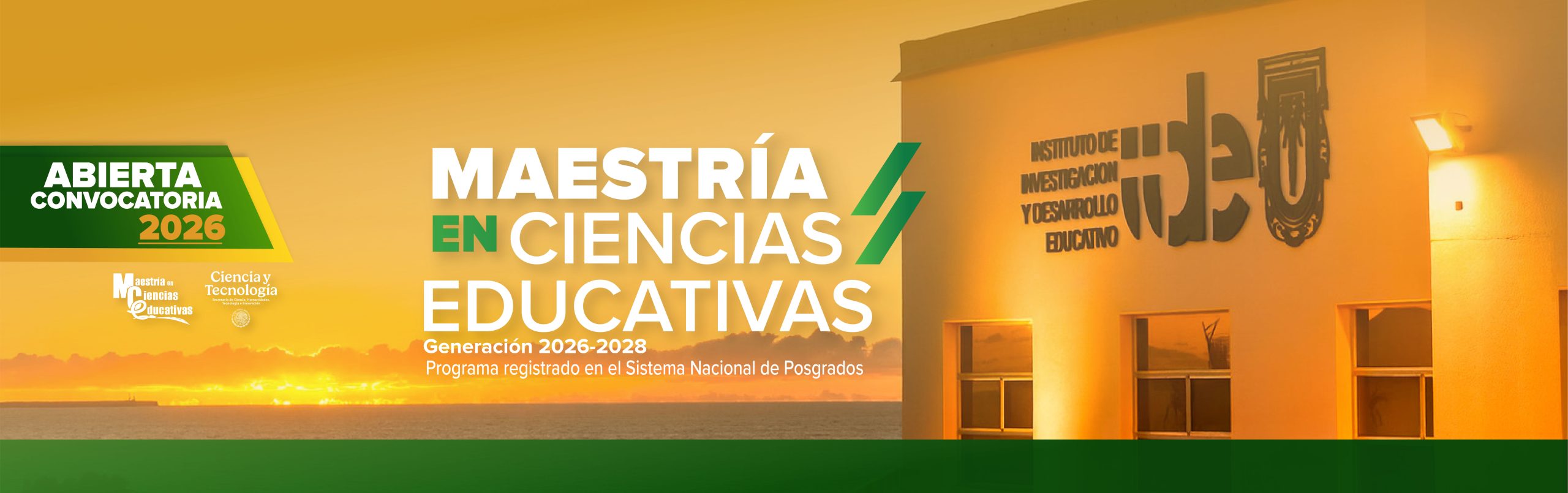 Convocatoria abierta para ingresar a la Maestría en Ciencias Educativas del IIDE